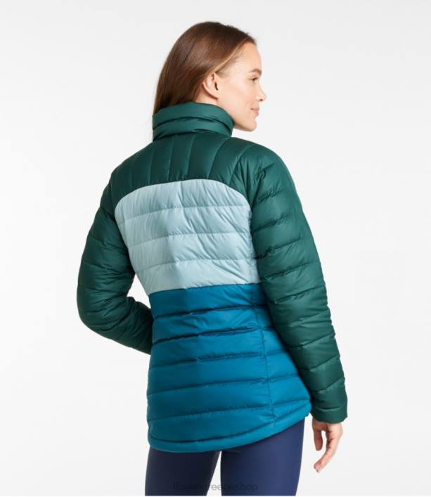 γυναίκες πουπουλένιο μπουφάν 6PHT5125 LLBean εξωτερικά ενδύματα ναυτικό ναυτικό/ζαχαροδαμάσκηνο