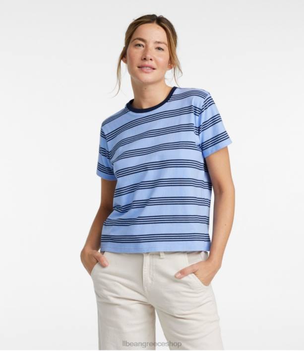 γυναίκες σαββατιάτικο μπλουζάκι 6PHT3494 LLBean είδη ένδυσης κλασικό ναυτικό/λευκό