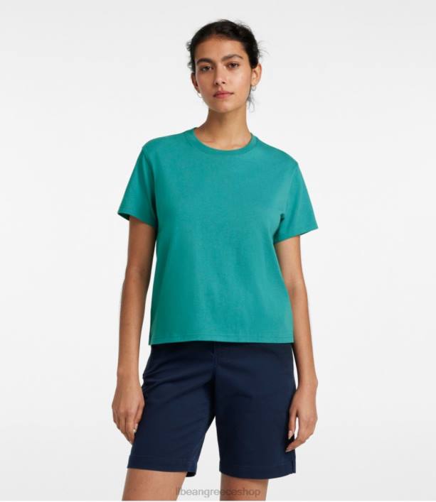 γυναίκες σαββατιάτικο μπλουζάκι 6PHT5757 LLBean είδη ένδυσης ορυκτό κόκκινο ρείκι