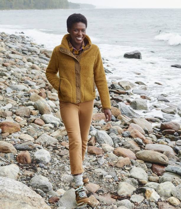 γυναίκες σακάκι sherpa fleece 6PHT7218 LLBean εξωτερικά ενδύματα πράσινη θάλασσα