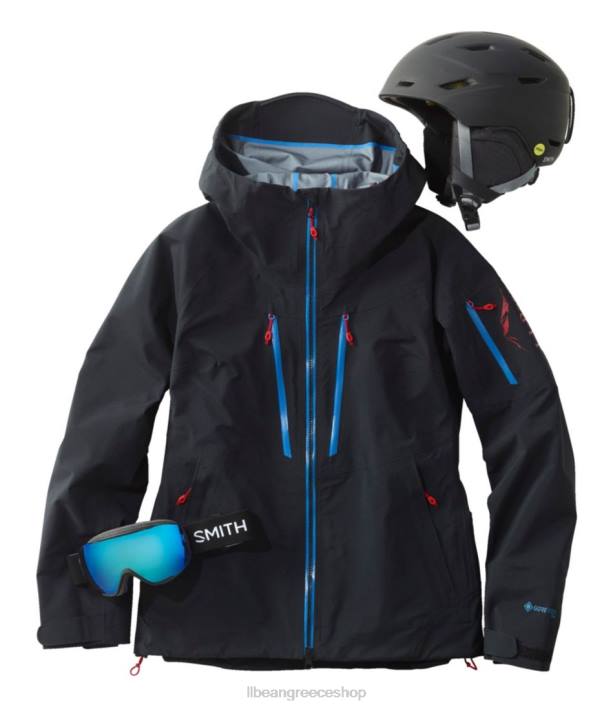 γυναίκες τζάκετ gore-tex pro patroler 6PHT3674 LLBean εξωτερικά ενδύματα μεσάνυχτα μαύρα