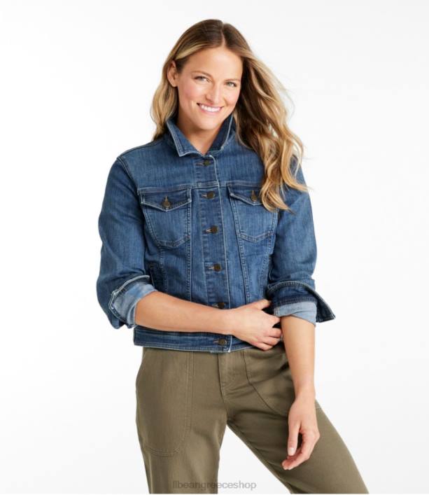 γυναίκες τζιν μπουφάν beanflex 6PHT866 LLBean εξωτερικά ενδύματα λιθολυμένη