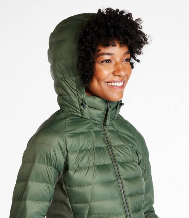 γυναίκες υβριδικό μπουφάν χωρίς όρια 6PHT881 LLBean εξωτερικά ενδύματα σκούρο μαύρο