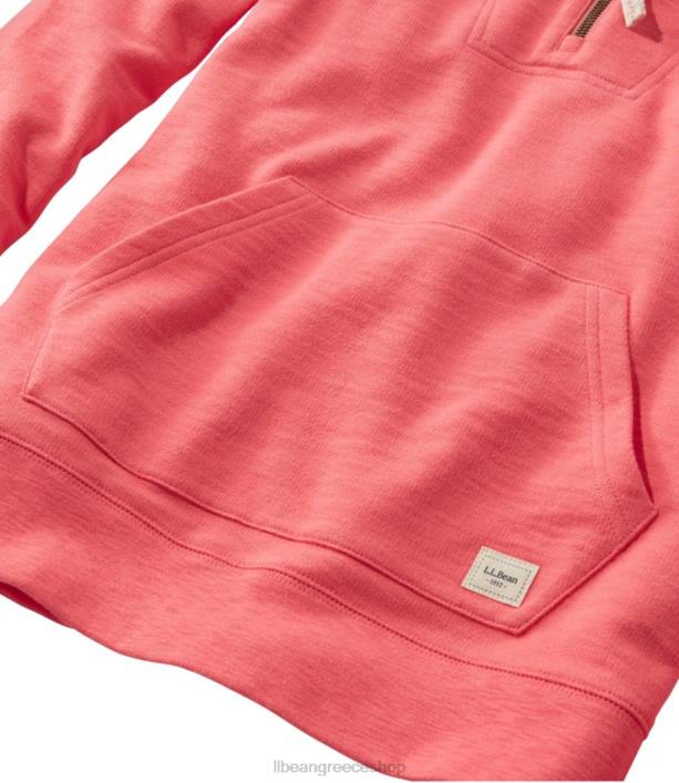 γυναίκες φούτερ από οργανικό βαμβάκι 6PHT5832 LLBean είδη ένδυσης άσπρο