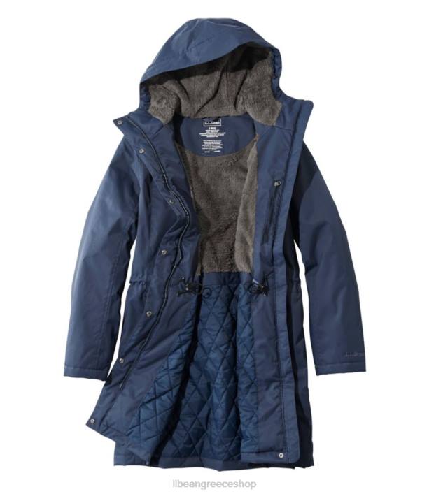 γυναίκες χειμωνιάτικο πιο ζεστό παλτό 6PHT845 LLBean εξωτερικά ενδύματα ναυτικό ναυτικό