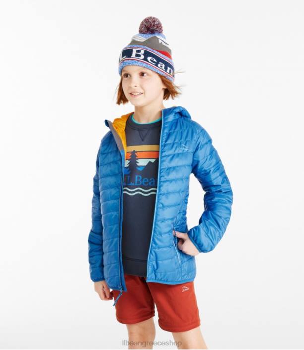 παιδιά μπουφάν primaloft packaway με κουκούλα 6PHT5117 LLBean εξωτερικά ενδύματα μαλακό άρκευθο