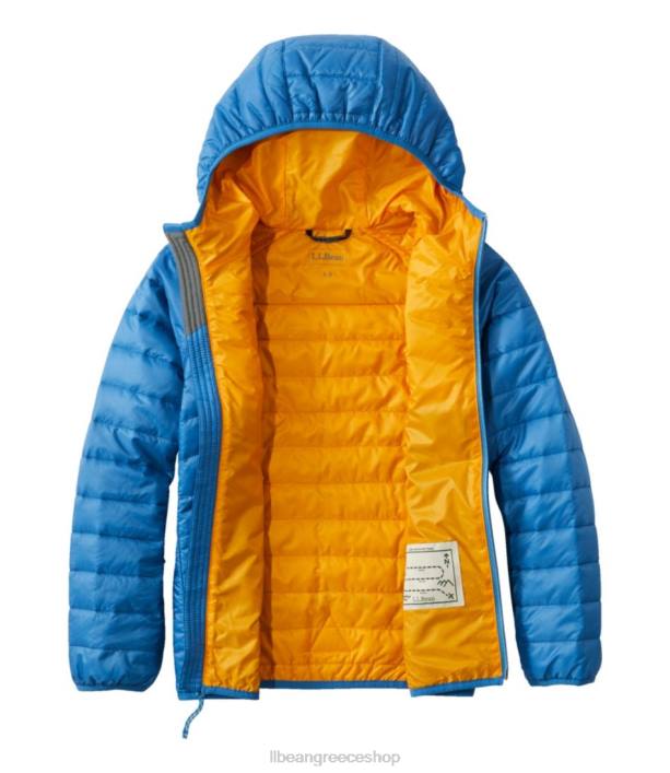 παιδιά μπουφάν primaloft packaway με κουκούλα 6PHT889 LLBean εξωτερικά ενδύματα θαλασσί μπλε