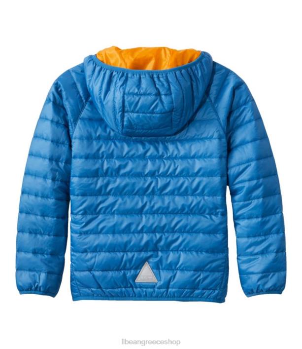 παιδιά μπουφάν primaloft packaway με κουκούλα 6PHT889 LLBean εξωτερικά ενδύματα θαλασσί μπλε