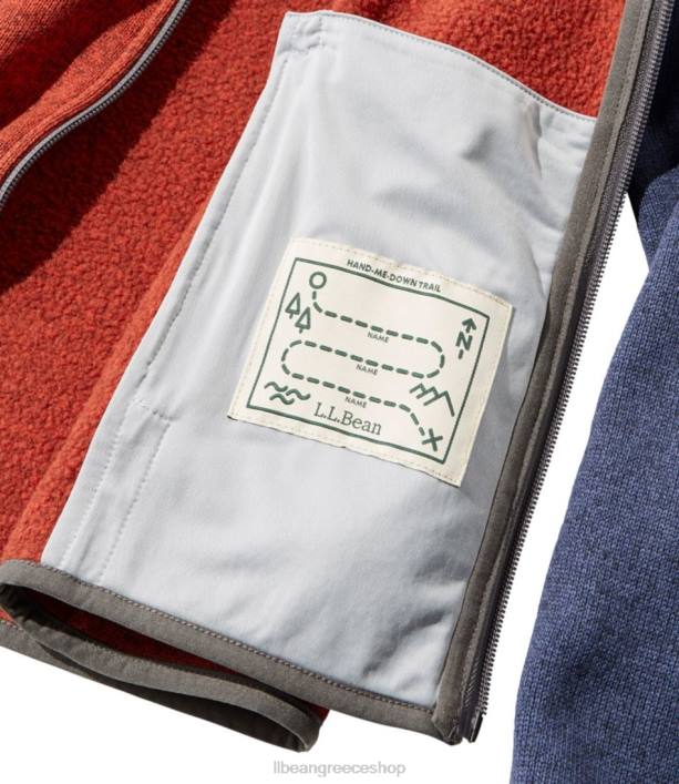παιδιά πουλόβερ φλις 6PHT3634 LLBean εξωτερικά ενδύματα καραβόπανο/ελαφριά μέντα