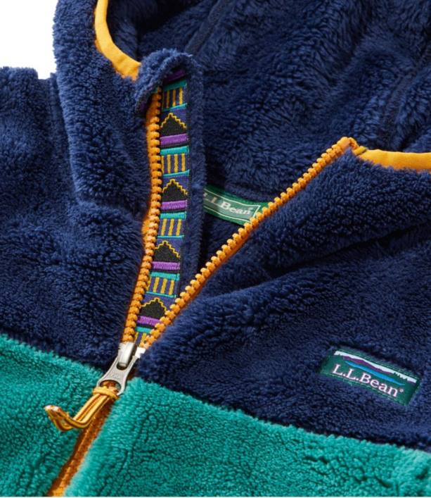 παιδιά φλις hi-pile 6PHT902 LLBean εξωτερικά ενδύματα φωτεινό ναυτικό/ζεστό γαλαζοπράσινο